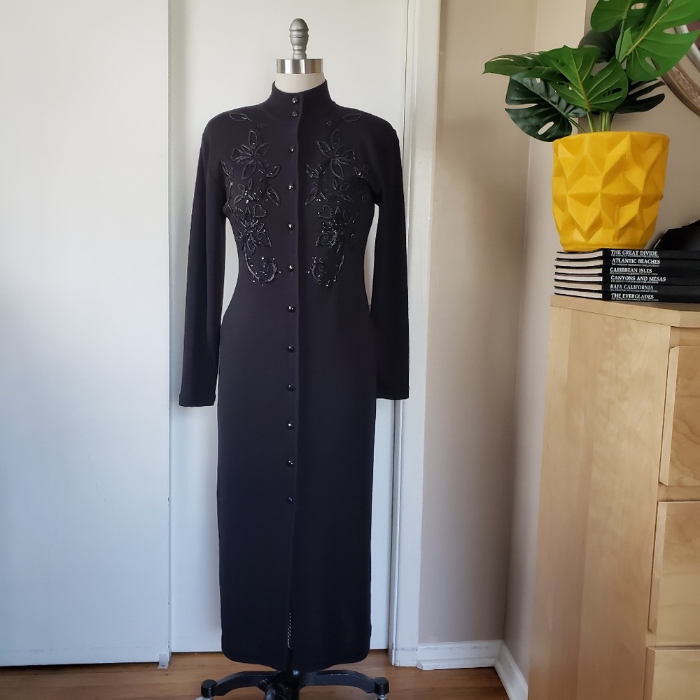 VINTAGE Liz Claiborne Beaded Dress Size Medium!